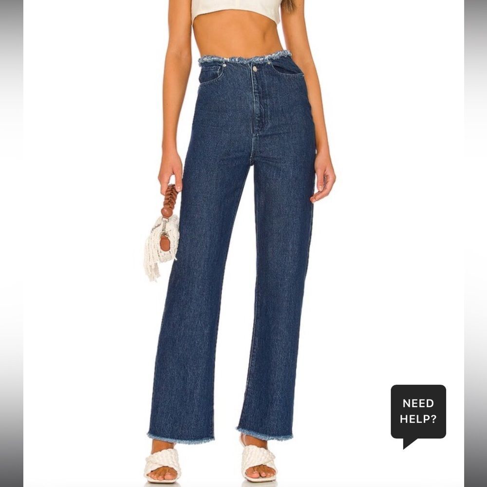 NWT Frayed Straight Jean in True Blue 29 
WeWoreWhat